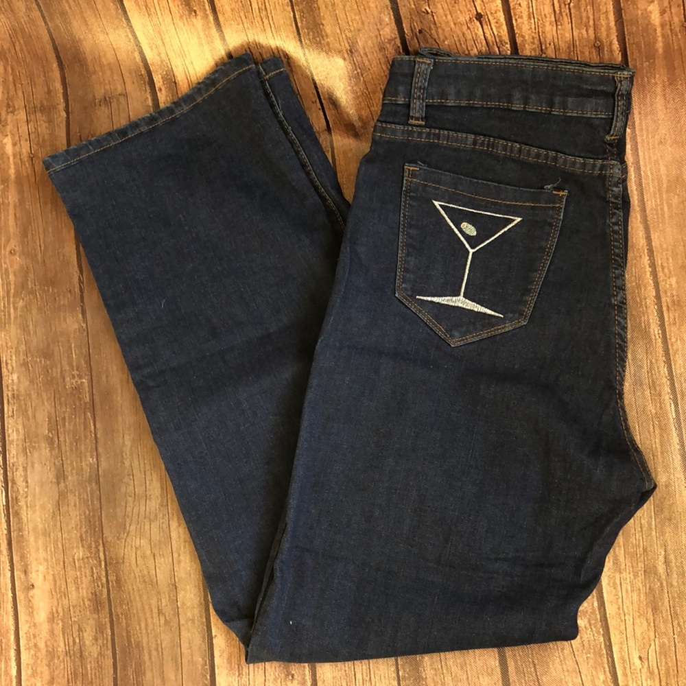 Tatyana 50's High Rise Rockabilly Martini Jeans Sz L